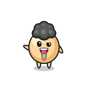 soya fasulyesi karakteri, afro çocuk, şirin tasarım.