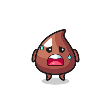 Choco Chip 'in bitkin karikatürü, şirin tasarım.