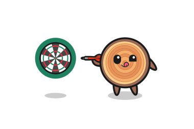 Şirin tahıl dart oynuyor, şirin tasarım.