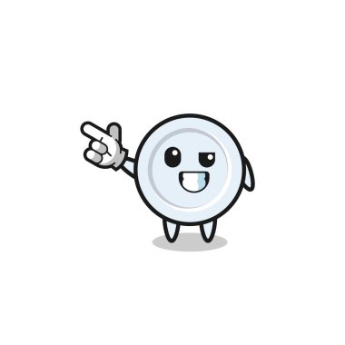 Tabak maskotu sol üstte, şirin tasarım.