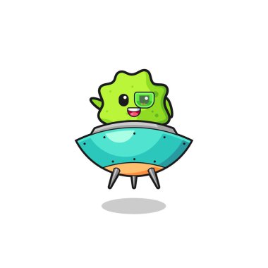 Geleceğin uzay gemisine binen çizgi filmi, şirin tasarım.