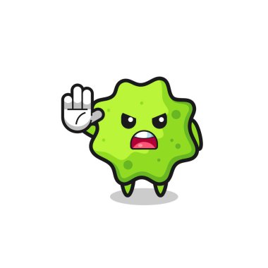 Dur hareketi yapan splat karakteri, şirin tasarım