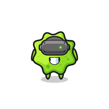 VR kulaklık ve sevimli tasarım kullanarak hoş bir şapırtı.