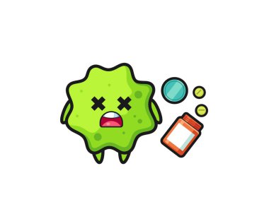 Aşırı dozdan ölen karakterin çizimi, şirin tasarım