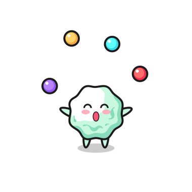 Sakız sirki çizgi filmi, top hokkabazlığı, şirin tasarım.