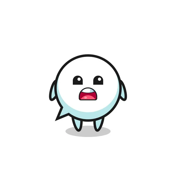 Speech Bubble Illustration Apologizing Expression Saying Sorry Cute Design — Stockový vektor