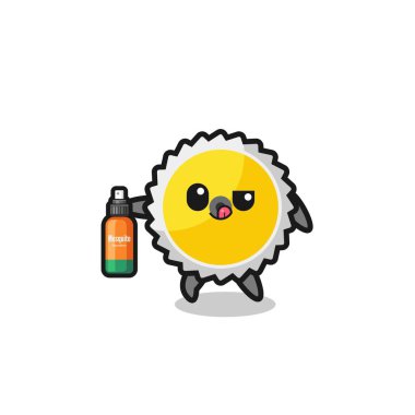 Sivrisinek savar tutan sevimli testere bıçağı, şirin tasarım.