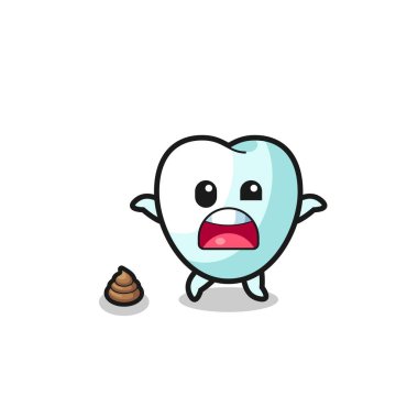 Diş dünyası kakayla karşılaştığına şaşırdı, şirin tasarım.