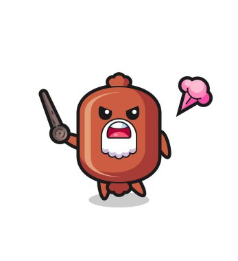 Şirin sosis büyükbaba endişeleniyor.