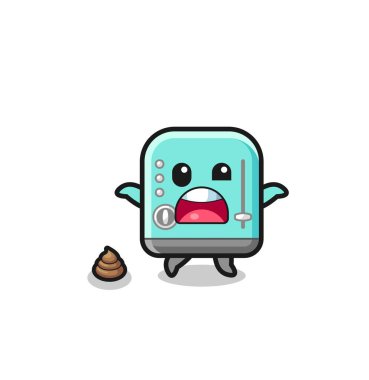 Dünya kaka ile karşılaştığına şaşırdı, şirin tasarım.