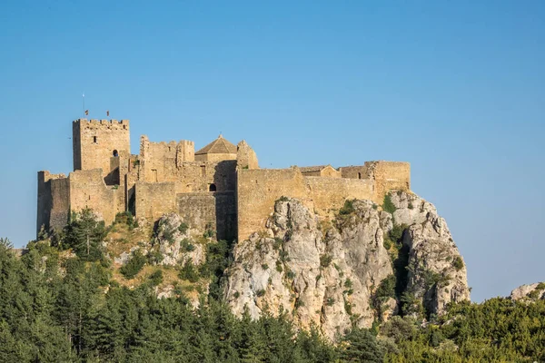 Slottet Loarre Aragon Huesca Spanien — Stockfoto