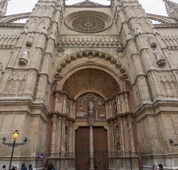 Cathedral Basilica Santa Maria of Palma de Mallorca La Seu — Stock Photo, Image