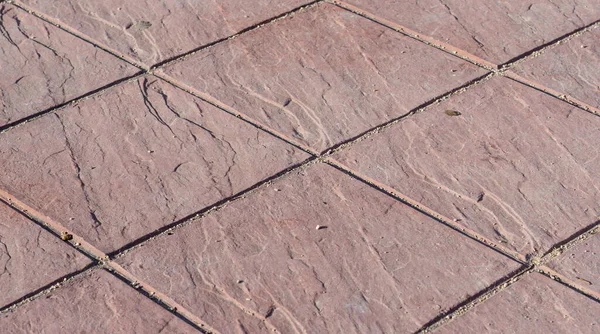 Pavimento in cemento stampato pavimentazione esterna — Foto Stock