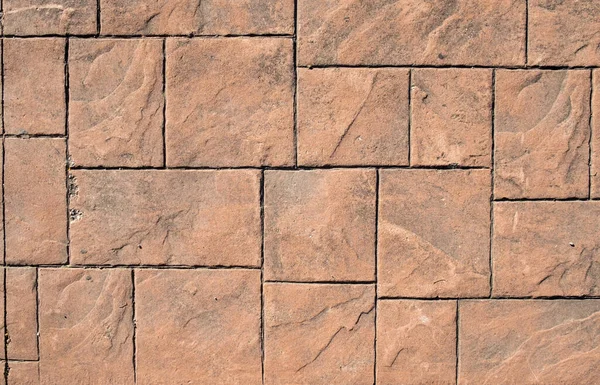 Pavimento Hormigón Estampado Azulejo Piedra Pizarra Patrón Piedras Cemento Suelo — Foto de Stock