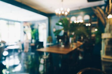 Soyut bulanıklık ve arka plan için kafeterya ve restoran.