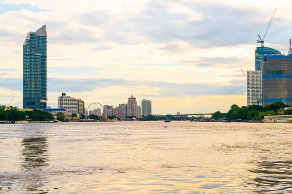 Bangkok City Met Chao Praya River Thailand — Stockfoto