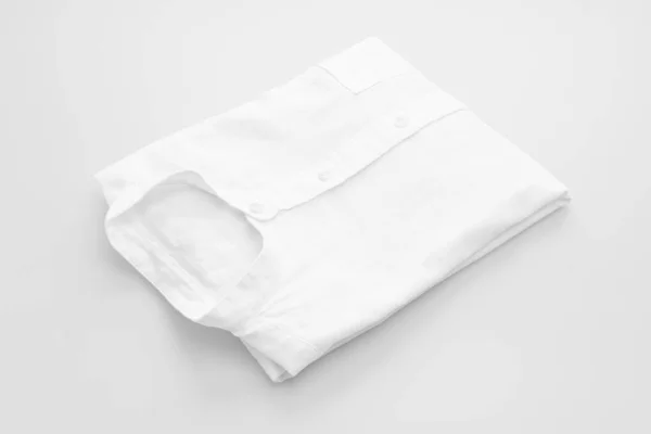 White Shirt Fold White Background — Stock Photo, Image