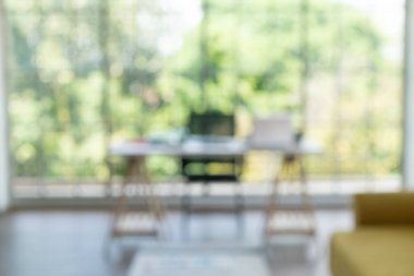 arkaplan için evde soyut bulanıklık ve çalışma alanı