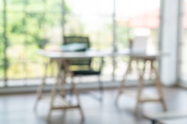 arkaplan için evde soyut bulanıklık ve çalışma alanı