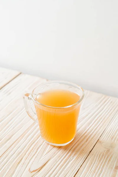 Fresh Hot Ginger Juice Glass Ginger Roots Healthy Drink Style — Stock Photo, Image