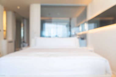 Soyut bulanık güzel ve lüks arka plan yatak odası