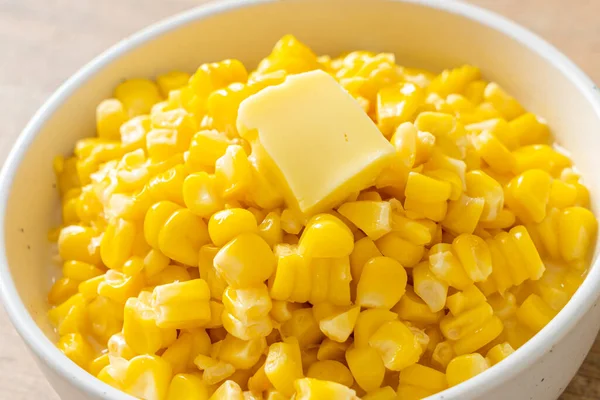 Buttered Corn Sweet Corn Butter — Stock Photo, Image