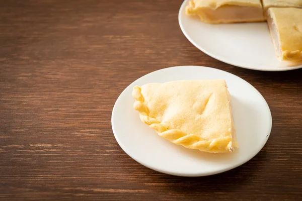 Deliciosos Pasteles Palma Toddy Plato Blanco — Foto de Stock