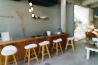 Arka plan için soyut bulanık kahve dükkanı ve restoran