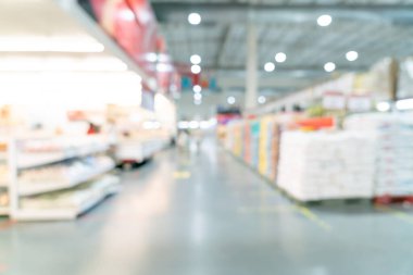 Arkaplan için soyut bulanık ve odaklanmış süpermarket