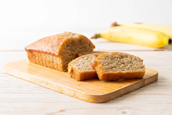 Homemade banana bread  or  banana cake sliced