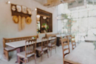 soyut bulanık kahve dükkanı ve arka plan için restoran - vintage efekt filtresi