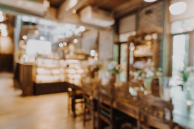 soyut bulanık kahve dükkanı ve arka plan için restoran - vintage efekt filtresi