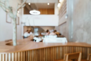 Arka plan için soyut bulanık kahve dükkanı ve restoran