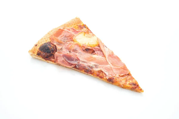 Pizza Prosciutto Pizza Jambon Parme Isolée Sur Fond Blanc — Photo