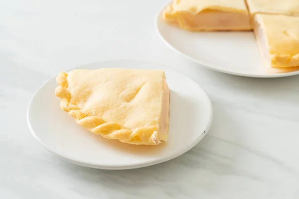 Deliziose Torte Palma Toddy Piatto Bianco — Foto Stock