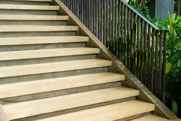 Escalier Étape Avec Arbre Tropical Dans Jardin — Photo