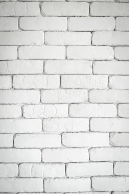 Telif alanı olan boş beyaz tuğla duvar