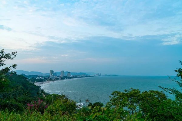 Hua Hin Skyline Paisaje Ciudad Tailandia Atardecer —  Fotos de Stock