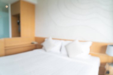 arkaplan ve duvar kağıdı için soyut bulanık yatak odası iç mimarisi