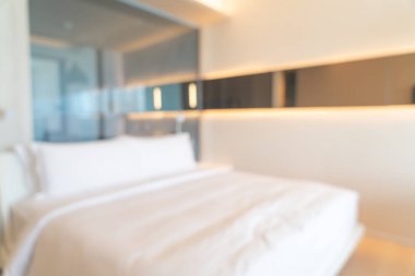 Soyut bulanık güzel ve lüks arka plan yatak odası