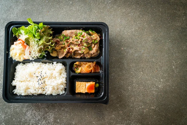 Japon pilavı ve domuz eti, Japon yemeği.