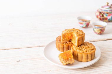 Çin ay pastası durian ve yumurta sarısı aromalı.
