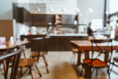 Soyut bulanık restoran kafesi ve arka plan için kahve dükkanı