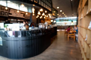 Soyut Blur Cafe Restoran arka plan için-Vintage etkisi filtre