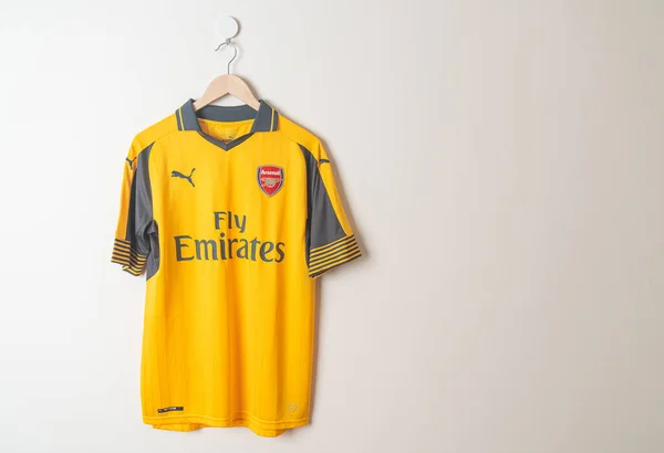 Bangkok Tajlandia Stycznia 2022 Arsenal Retro Shirt Away Jersey Season — Zdjęcie stockowe