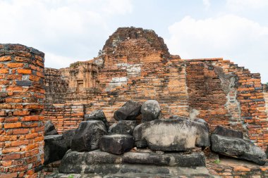 Wat Mahathat Tapınağı, Ayutthaya, Tayland 'daki UNESCO Dünya Mirası Bölgesi, Sukhothai Tarih Parkı' nda.