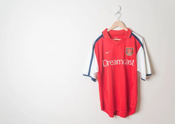 Bangkok Tailândia Janeiro 2022 Arsenal Retro Shirt Home Jersey Temporada — Fotografia de Stock