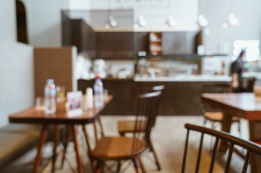 Soyut bulanık restoran kafesi ve arka plan için kahve dükkanı