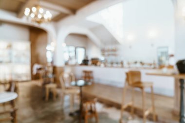 Arka plan için soyut bulanık kahve dükkanı ve restoran