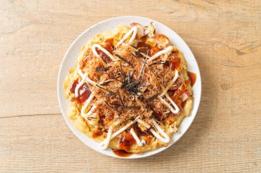 Japon Geleneksel Pizzası Okonomiyaki - Japon yemek tarzı